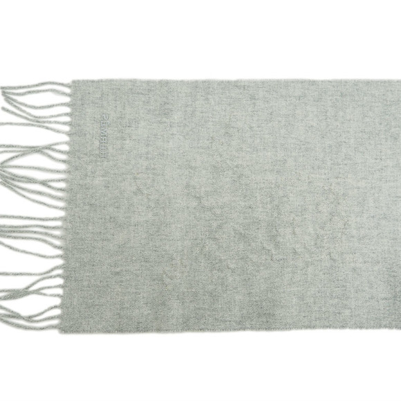 HERMES Muffler Tiger King Gris Claire Cine Brode Cashmere H391632T 02 Men's - Picture 3 of 6